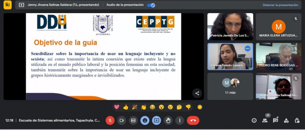 Se impartieron los cursos: “Sensibilización en Género” y “Guía para fomentar en la comunidad universitaria el lenguaje incluyente y no sexista” en SIAL