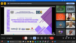 Entrega de constancias para los participantes del Curso-taller: Estrategias de Identificaci&oacute;n y Prevenci&oacute;n de las Violencias