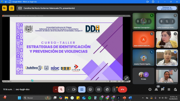 Entrega de constancias para los participantes del Curso-taller: Estrategias de Identificación y Prevención de las Violencias