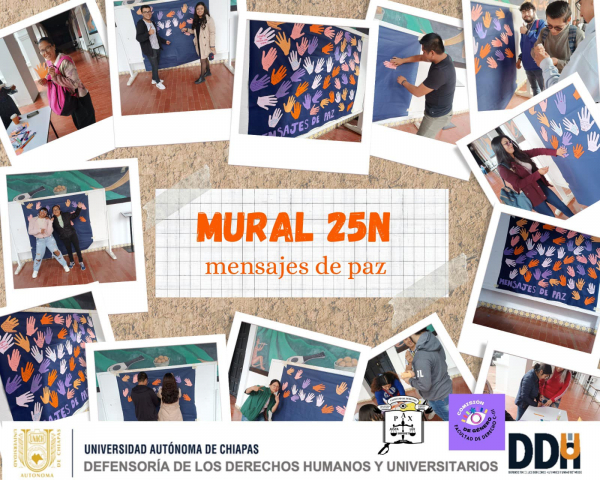 En la Facultad de Derecho C-III realizó la actividad “Mural de Mensajes de Paz”