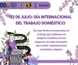 22 de julio D&iacute;a Internacional del Trabaja Dom&eacute;stico