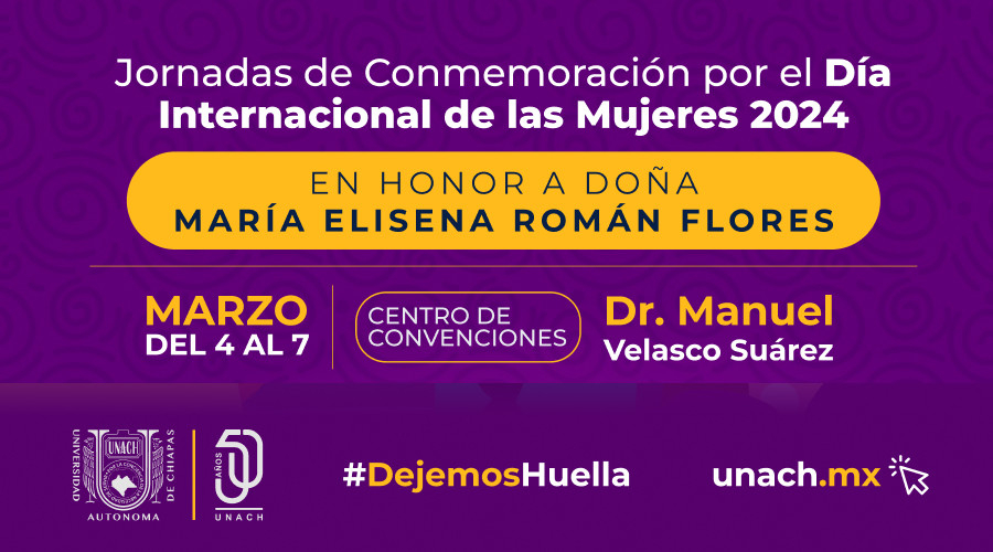 Jornadas de Conmemoración por el Día Internacional de las Mujeres 2024 en honor a María Elisena Román Flores