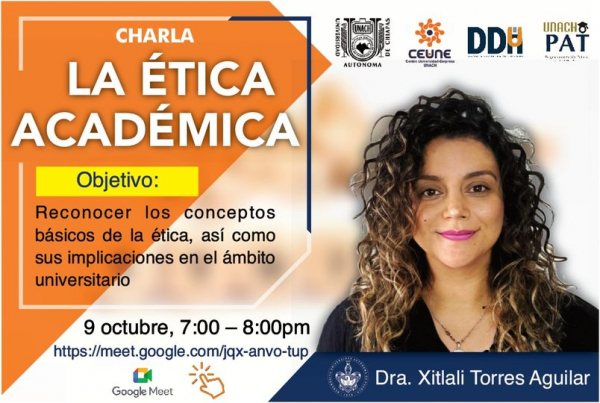 Te invitamos a que no te pierdas la Charla “La Ética Académica”