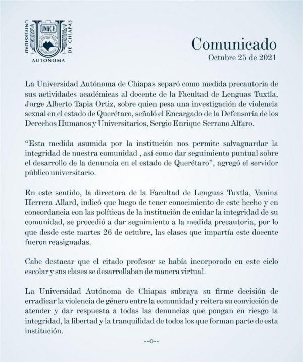 Comunicado